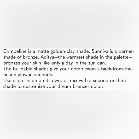 Lovecraft Beauty Bronzer Palette with shades Cymbeline, Sunniva, Aditya - Picture 10 of 16